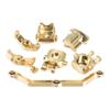 Brass Weight Steering Link Block  Diff Cover Casters Block for 1/18  Crawler Car 4-M