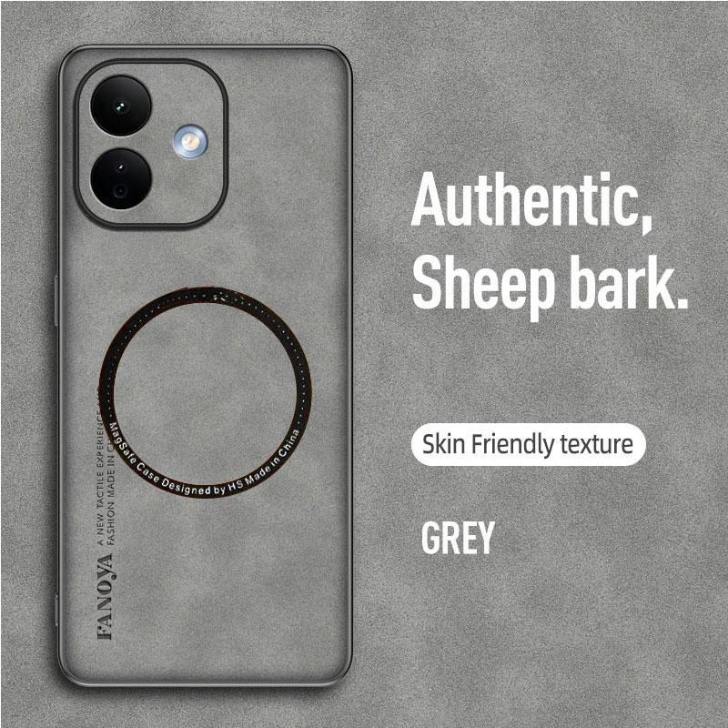 Для Magsafe чехол Для Redmi Note 17 17Pro Max PU Кожа Магнитный Ударопрочный Чехол Для XIAOMI Redmi Note 17 Pro Max Силиконовый Чехол