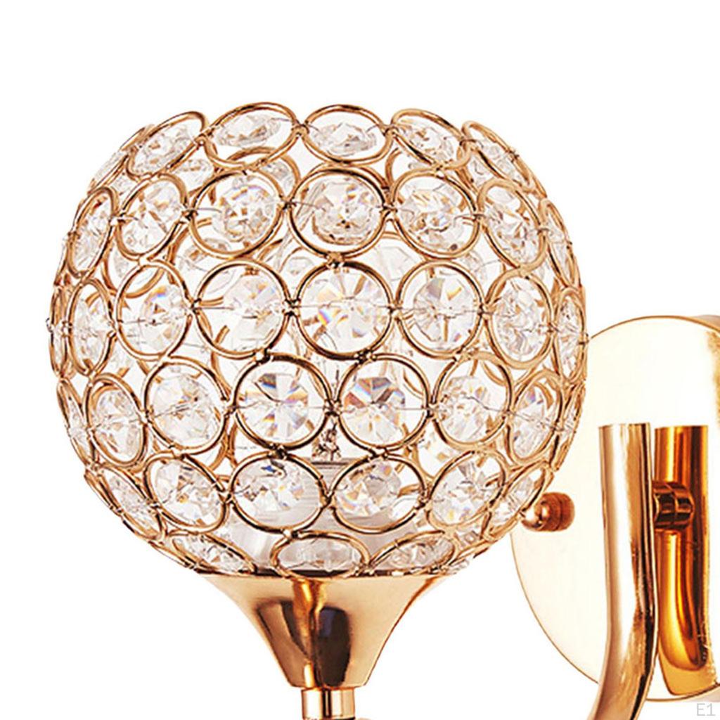 Wall Lamp E27 Socket Gold Ornament Indoor Sconce for Corridor Stairs Bedside Bedrooms