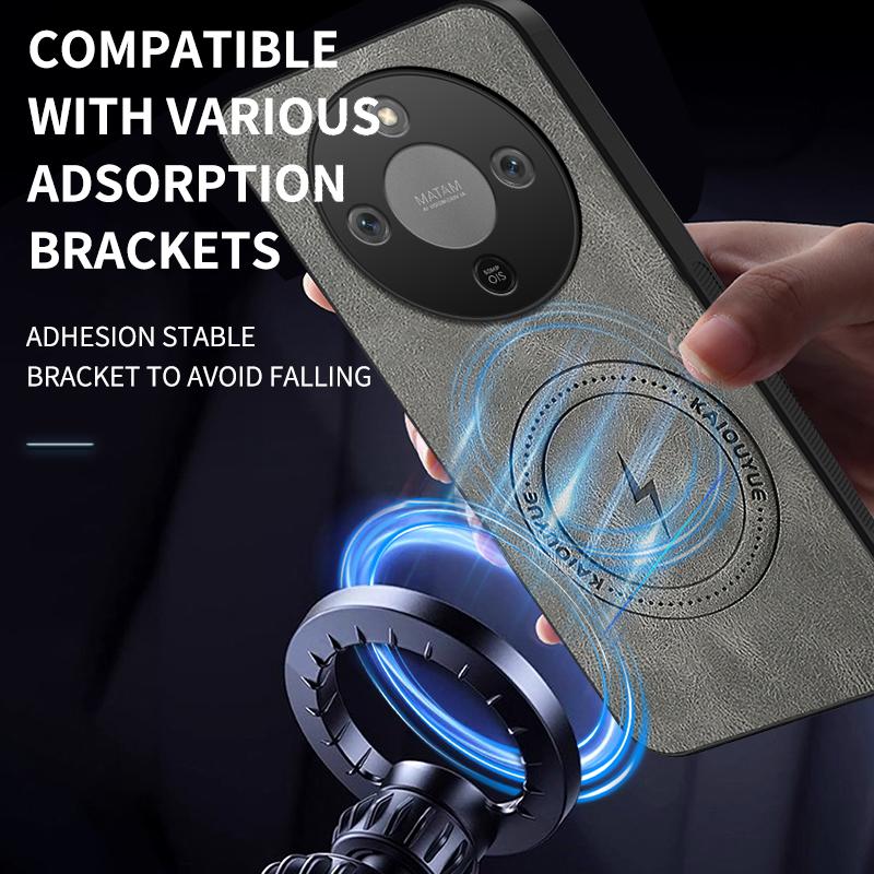 Для Honor X9D Магнитный Защитный Чехол для Телефона Для Honor X9D Задняя Крышка из Овечьей Кожи Для Honor X9D Мягкий Противоударный из Ягнячьей Кожи