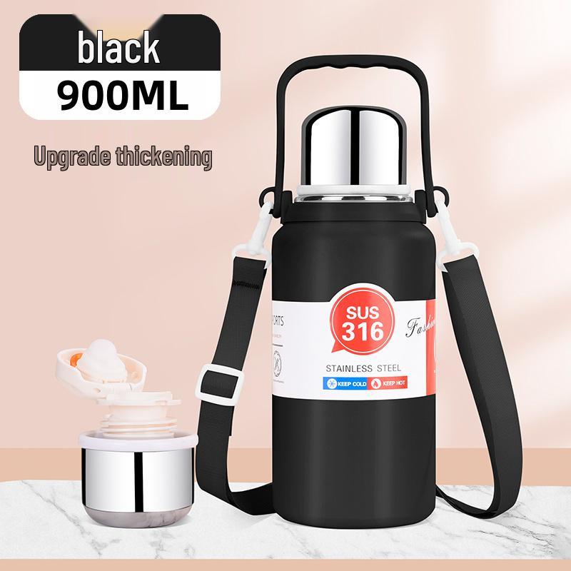 Stainless Steel Large Capacity Travel Kettle Thermos - Portable Outdoor Sports Water Cup