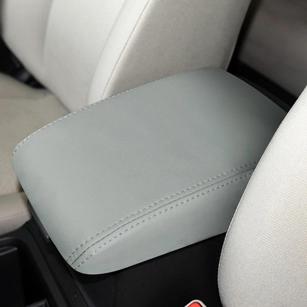 Микрофибра кожаный салон автомобиля подлокотник ящик центральная консоль крышка подлокотник аксессуары чехол приспособление для Honda CRV 2012-2016