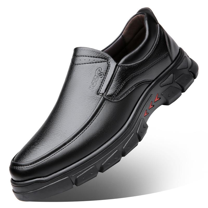 Повседневные черные кожаные лоферы для мужчин большого размера весна-осень новая дизайнерская обувь мужская обувь на мягкой подошве мужская модельная обувь