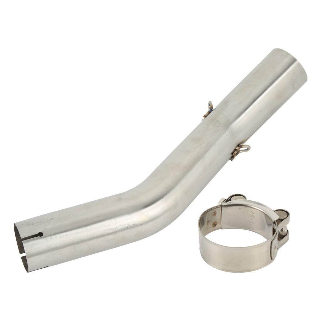 Motorcycle Exhaust Pipe Mid Middle Link Tube Connector Replacement for Ninja ZX10R 2004‑2005
