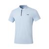 Men's Fitness Series Polo Shirts Men's Clear Sky Blue Polo Collar Moderate Straight Fit