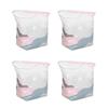 Travel Compression Storage Bags for Clothes and Linens, Clear Vacuum Bags for Closet, Dorm, and Guest Room Organization