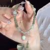 Antique Green Bead Cool Bracelet, Retro Chinese  Fashion, Light Luxury, High-sensitivity Butterfly Bracelet