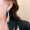 Европейские и американские серьги-подвески в форме длинной капли воды, женские повседневные простые дизайнерские аксессуары, ювелирные изделия