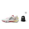 Li Ning Амортизирующие Нескользящие Износостойкие Низкие Бадминтонные Кроссовки Унисекс Серый Красный AYTV003-3