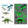 Glow-in-the-Dark Dinosaur Temporary Tattoo Stickers for Kids