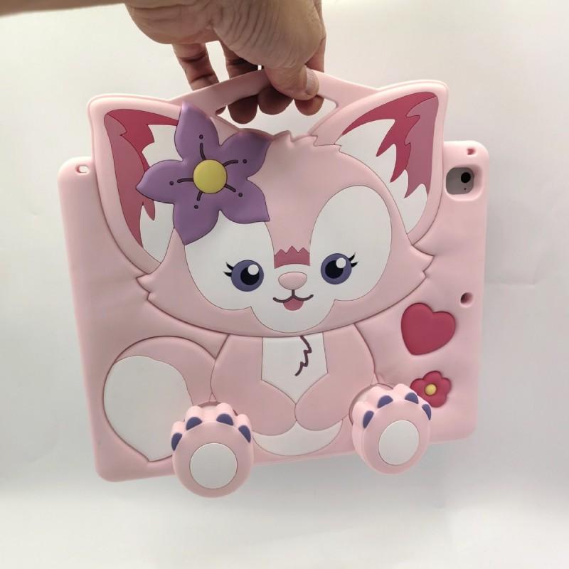 Cute Cartoon Silicone Case IPad 11 A16 With Built-in Stand Air Pro Compatible Soft Shell Protective Cover