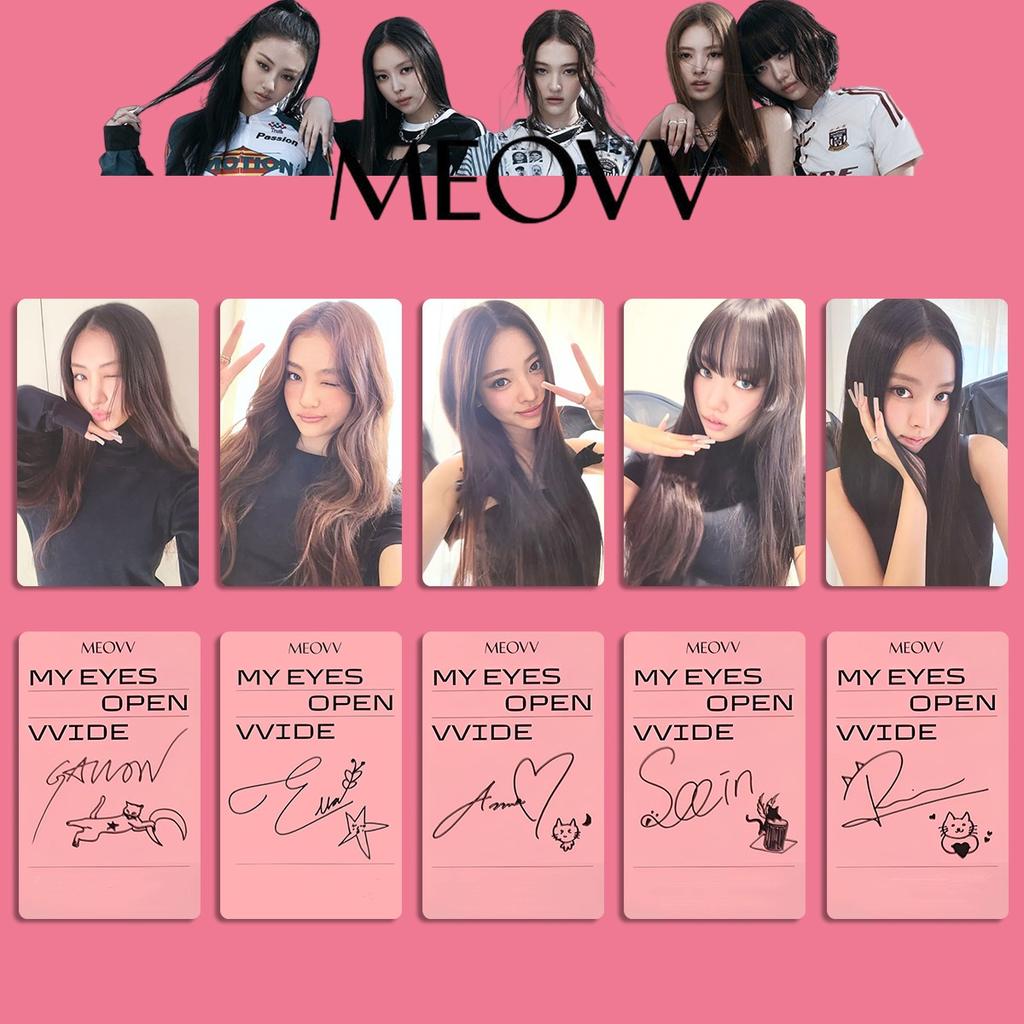 KPOP MEOVV 1-й Альбом MY EYES OPEN LOMO Карточка VVIDE KTOWN 4U Специальная Карточка GRIL Карточка GAWON ANNA ELLA SOOIN HD Фото Подарок для Фанатов Карточка