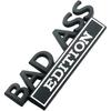 2pcs Bad Ass Edition Metal Emblem Car Badges Badass 3D Sticker Decal Black White