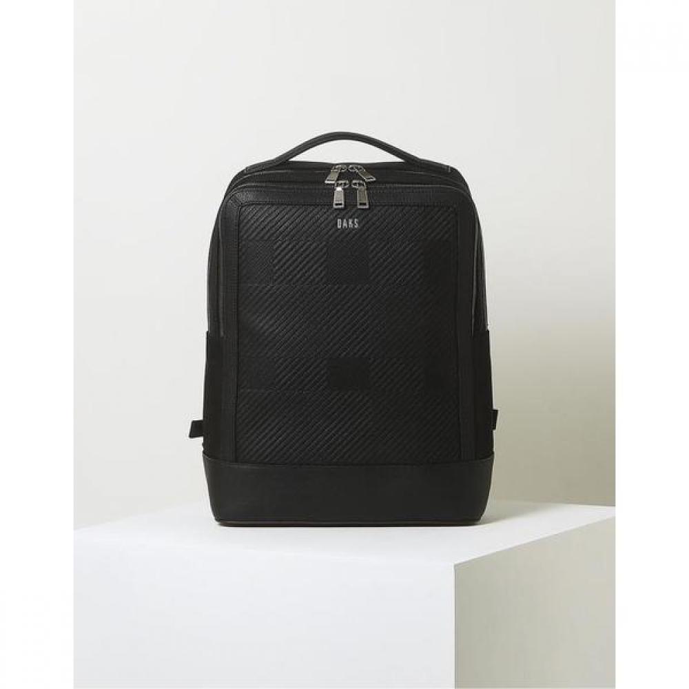 Daks Black Leather Nylon Backpack Dbba2e308bk