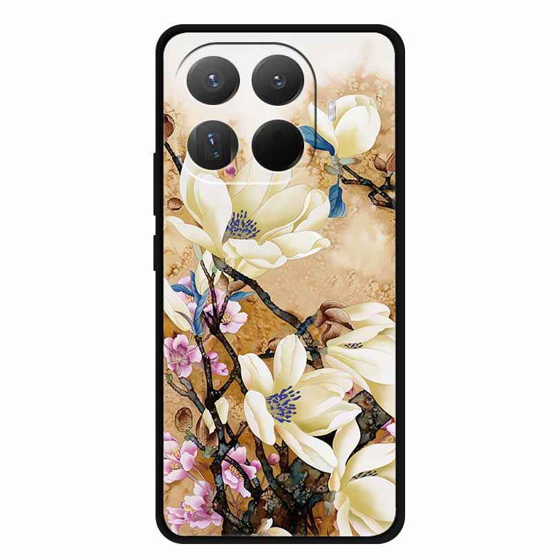 3D TPU Чехол для Xiaomi 15T 15 T 5G Рельефные Цветы Coque Тисненые Цветы Funda Силиконовый Мягкий Задний Чехол для Телефона для Xiaomi15T
