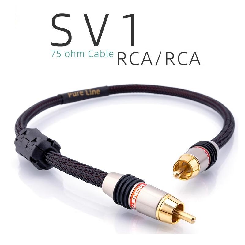 Hifi RCA to RCA 75 ohm Coaxial Digital Signal Audio Cable for COAX Decoder SDPIF TV Amplifier