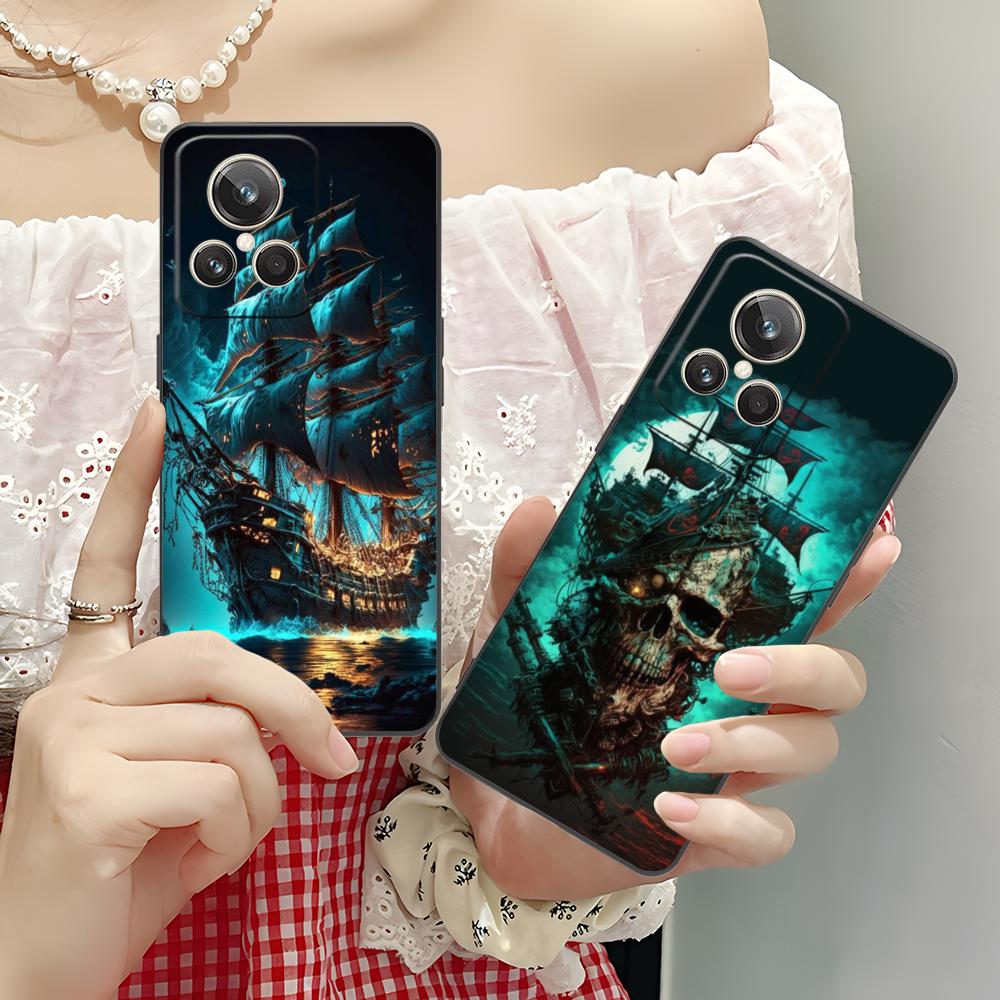 Пиратский Корсарский Чехол для Мобильного Телефона для Realme 15 14 13 12 11 10 9 Pro Plus T i Lite 5G Цветной Печатный Чехол Красивый Чехол Роскошный