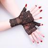Screen Gloves Anti-UV Hollow Lace Flower Gloves Women Mittens Fingerless Gloves Half Finger Gloves