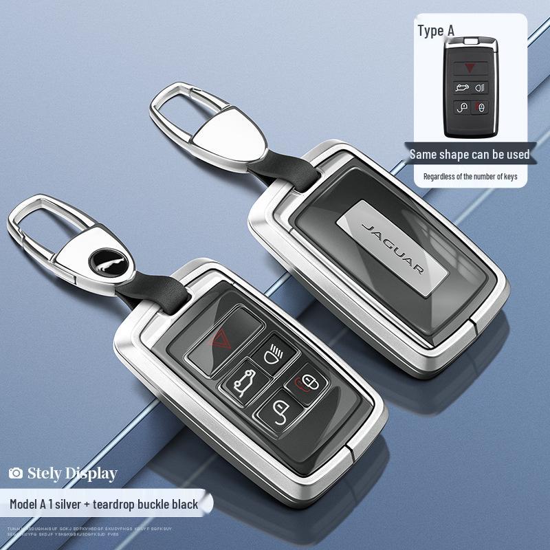 Чехол для ключа Jaguar: Корпус из алюминиевого сплава для моделей XEL, XFL, F-Pace, XJL, XF, XE, F-Type