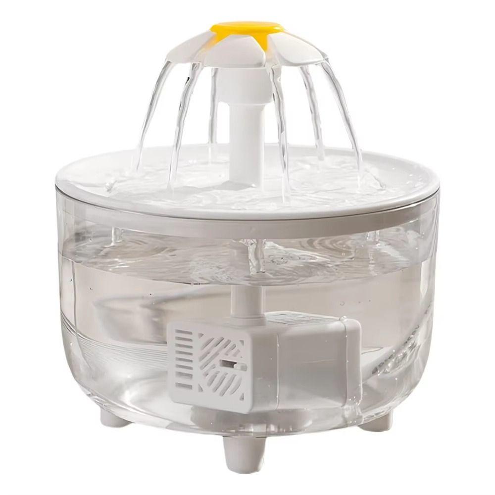 Transparent Automatic Cat Water Fountain Electric Pet Drinking Fountain  Pets Home Alone