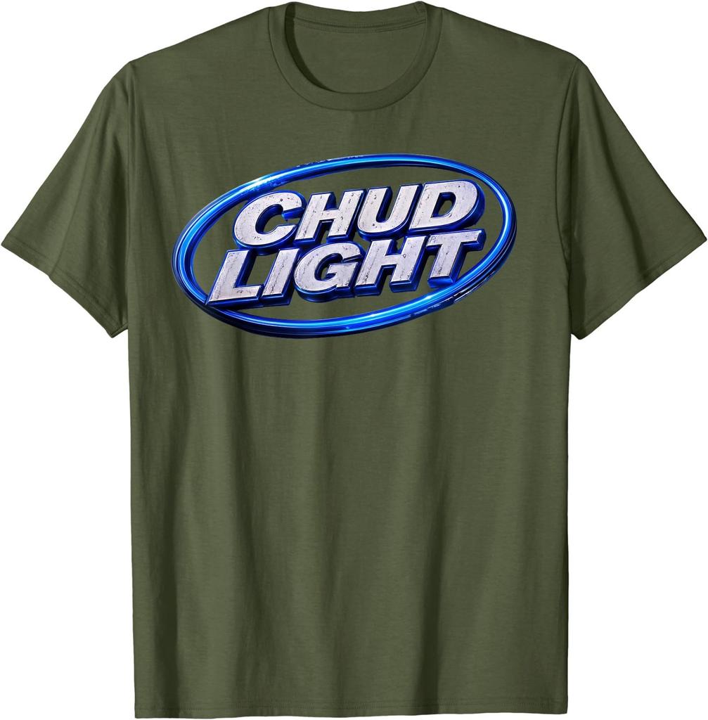 Смешная футболка Chud Light Пародия Пивной стиль Юмор Мужчины Женщины