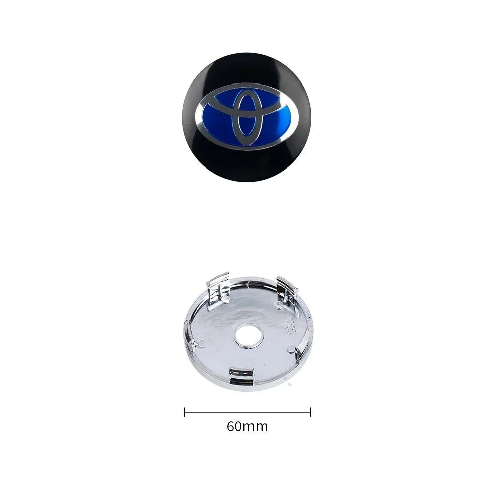 4Pcs 60MM Car Wheel Center Hub Caps Badge Tire Rim Covers For Toyota Fortuner Chr Verso Prius Hiace Yaris TRD Corolla GR Sport
