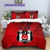 BJK2 Pattern Bedding Quilt Set  Home Decoration  Gift (1 * duvet cover + 2 * pillowcase  without core)