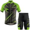 Lixada Men Cycling Jersey Breathable Short Sleeve Bike Shirt and Padded Shorts MTB Bicycle Clothing