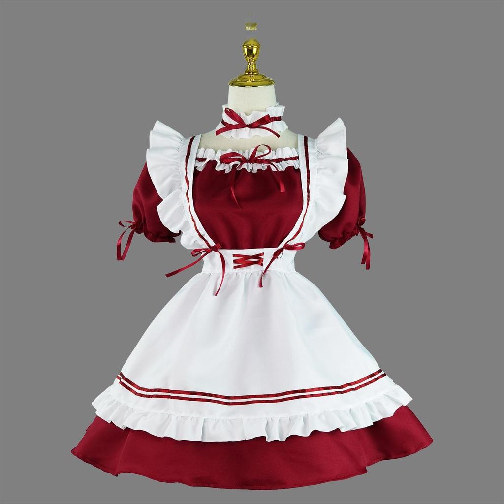 Miracle Nikki Global Красное Вино Милашка Горничная Лолита Костюм