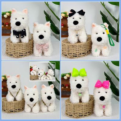 West Highland Имитация щенка плюшевая кукла Scribbled Sales Кукла 35 см Большая кукла с когтями