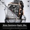 Fashion Square Quartz Watches Men Sports Military Wristwatch Calendar Waterproof Chronograph Male Montre Homme