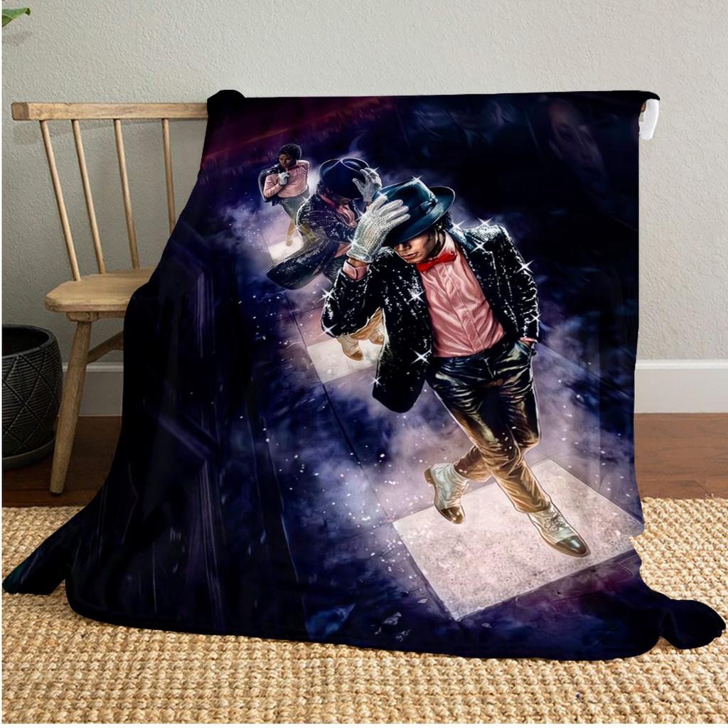 michael jackson Plush Blanket Soft Comfortable All Seasons Perfect Gift Couch Office Nap Outdoor Travel Blanket