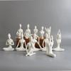 Modern Yoga Girly Abstract Ornaments White Porcelain Figures Living Room Decoration Lady's Gifts Angel Fairy Garden Home Decor