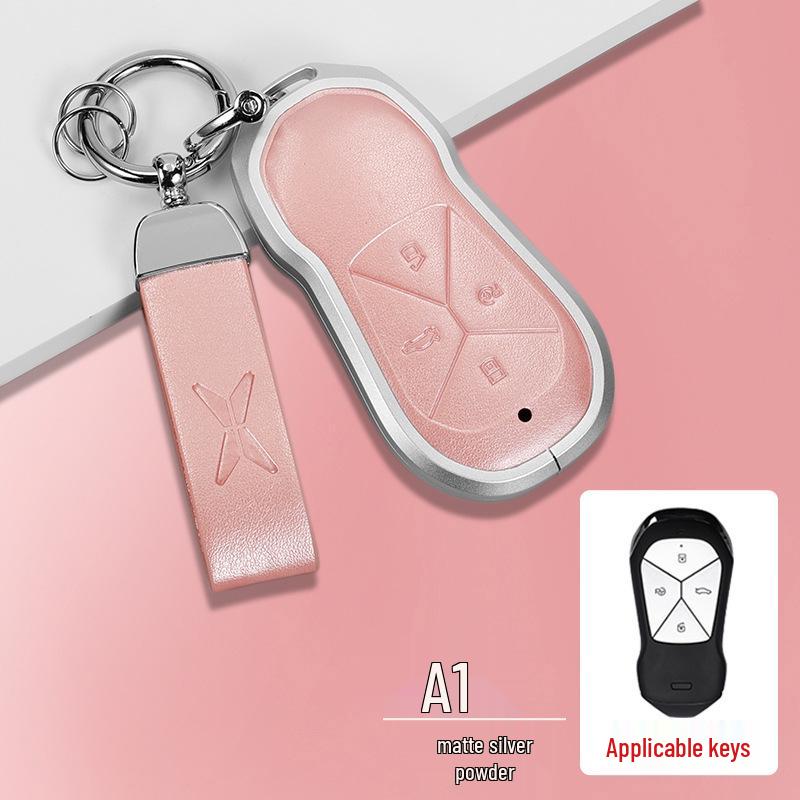 Compatible with XPeng P7i, G6, G9, P5, G3i key case - Premium Protective Shell with Buckle.
