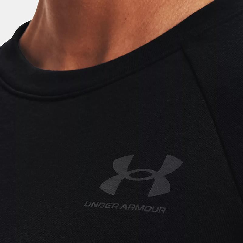 Under Armour Rival Terry Crew Sweatshirt Women's Black Unisex 1369461-001