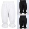Kids Girls Victorian Pantaloons Costume Loose Lace Trim Bloomers