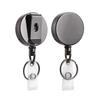 Heavy Duty Retractable Metal Wire Keychain Pull Badge Reel ID Lanyard Name Tag Card Badge Holder Reel Key Ring Outdoor Tool