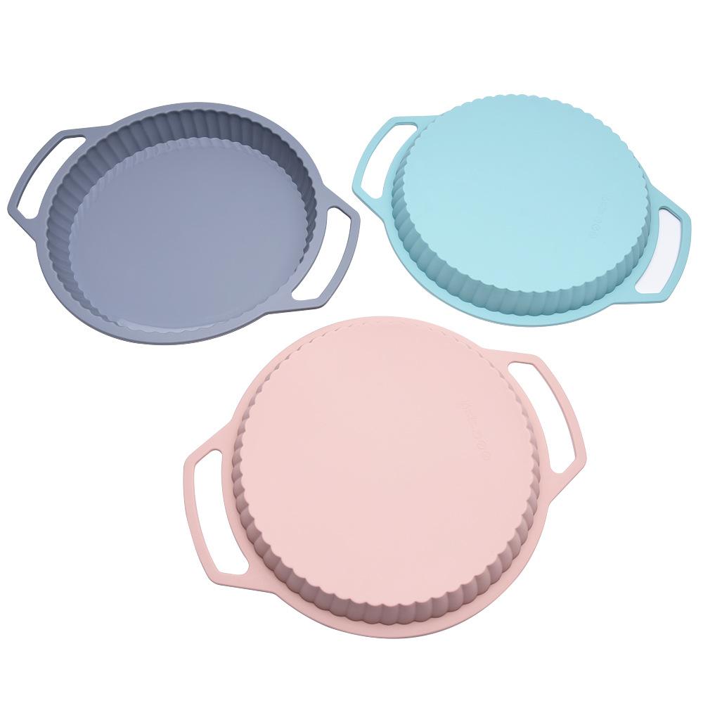 Круглая форма для торта, легкая разборка, легкая чистка, кольцо из нержавеющей стали, силиконовая форма для выпечки торта