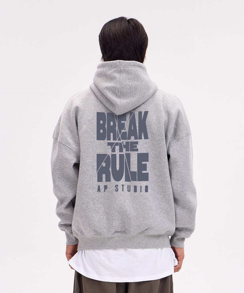 Худи оверсайз с широкими плечами Break The Rule_Меланж