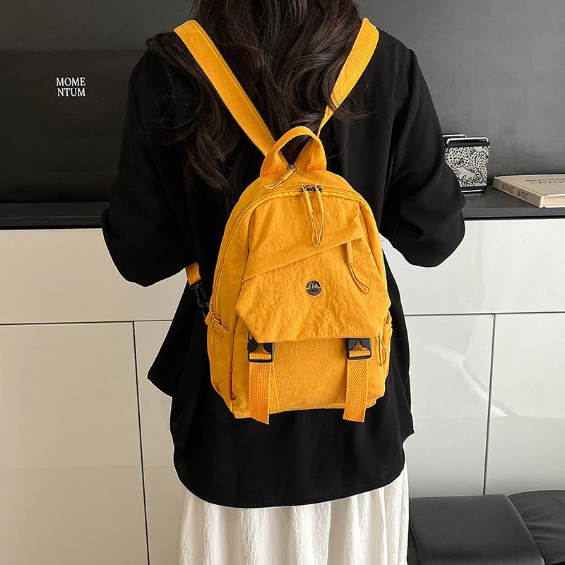 Простой ветрозащитный рюкзак большой вместимости для девочек, один рюкзак, четыре задних кармана, нагрудная сумка, мужской универсальный новый модный рюкзак на плечо