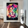 Colorful Lion Wall Art Canvas Painting Nordic Posters and Wall Prints Animal Pictures for Living Room Cuadros Home Decor