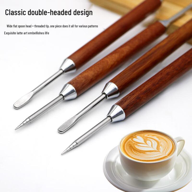 Changbaosen 5-Piece Coffee Latte Art Carving Pen Set