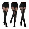 Женские чулки в сетку, сексуальные чулки до бедра, готические черные леггинсы в сетку с высокой талией