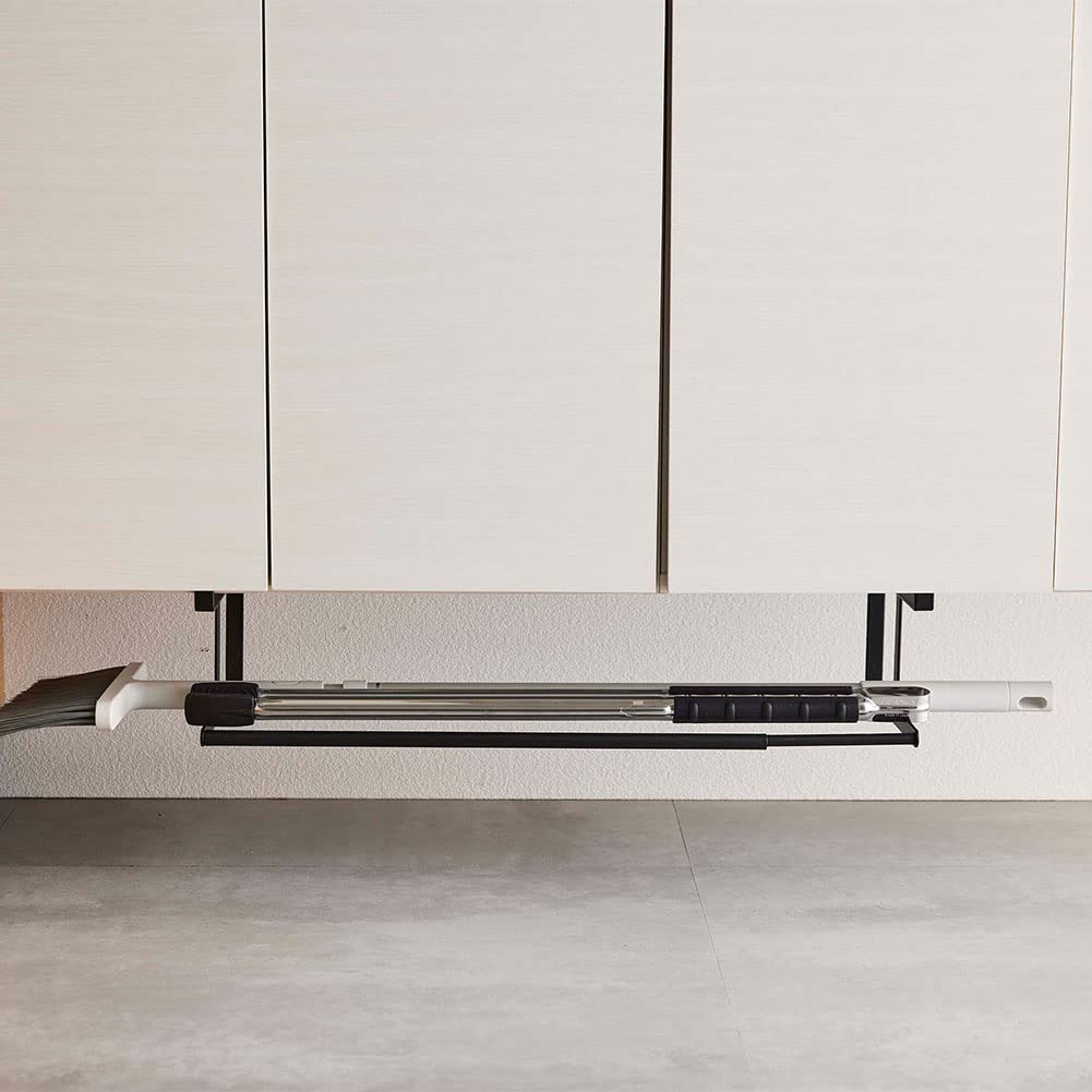 Yamazaki Jitsugyo Floating Telescopic Shoe Rack Black Tower Telescopic Rack Shoe Rack Space Saving 5632 Approx. W45.5~80XD20.5XH15.5cm