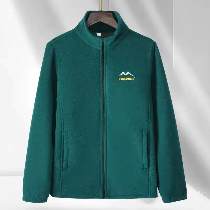 Женская утепленная куртка из флиса, флисовый топ, для мам среднего и пожилого возраста, двухсторонний флис, весна и осень-зима, новый свитер