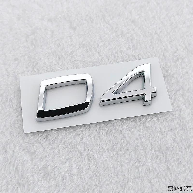 3D Значок-эмблема на задний багажник автомобиля ABS для Volvo D2 D3 D4 D5 D6 D7 Логотип V40 S40 S60 S70 S80 V50 Внешние аксессуары