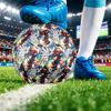 Sonic Printed Size 5 Standard Football, Waterproof PU Training Soccer Ball for Outdoor Sports