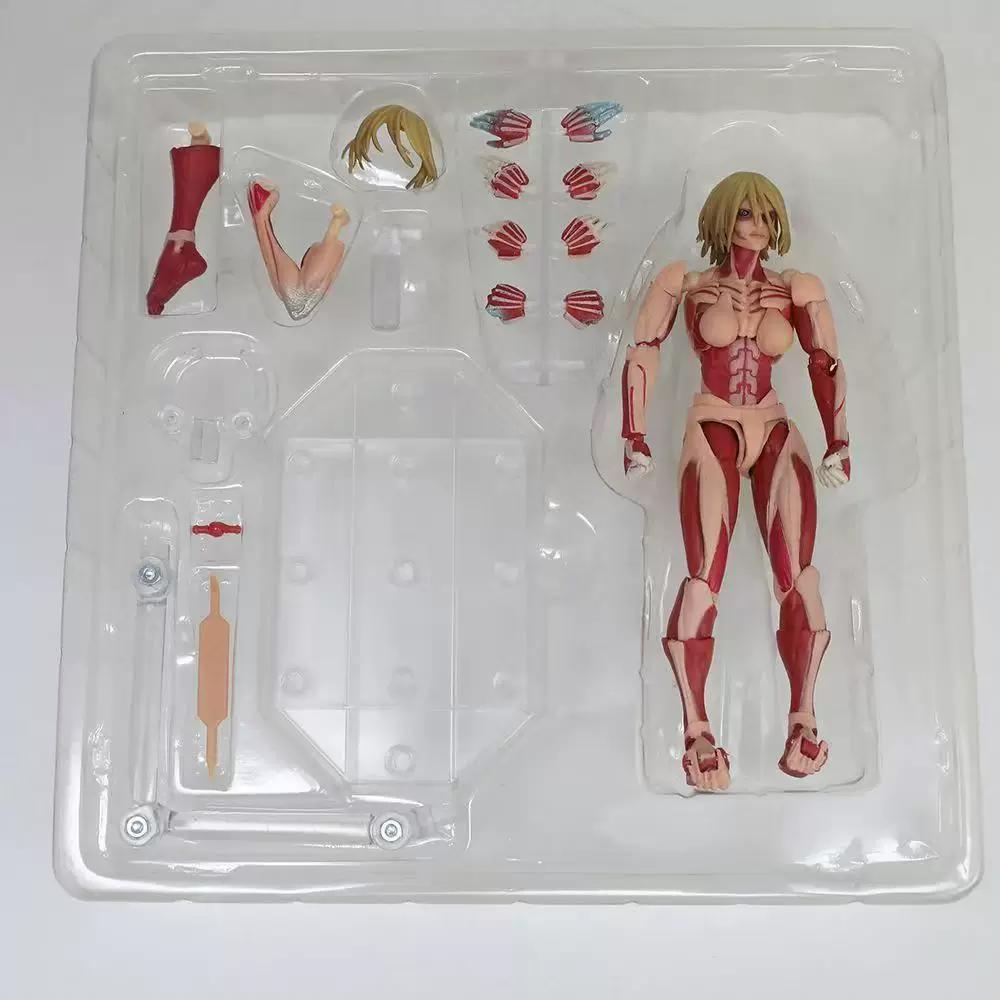 В наличии Атака Титанов Amazing Yamaguchi Revoltech Nr068 Женская Титан Энни Леонхарт Фигурка Gk Коллекционная Модель Игрушка Подарок
