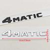 For Mercedes Benz 4MATIC Fender Side Badge Rear Trunk Emblem Decals ABS Car Styling Logo 4 MATIC Auto Sticker Accessories RV1