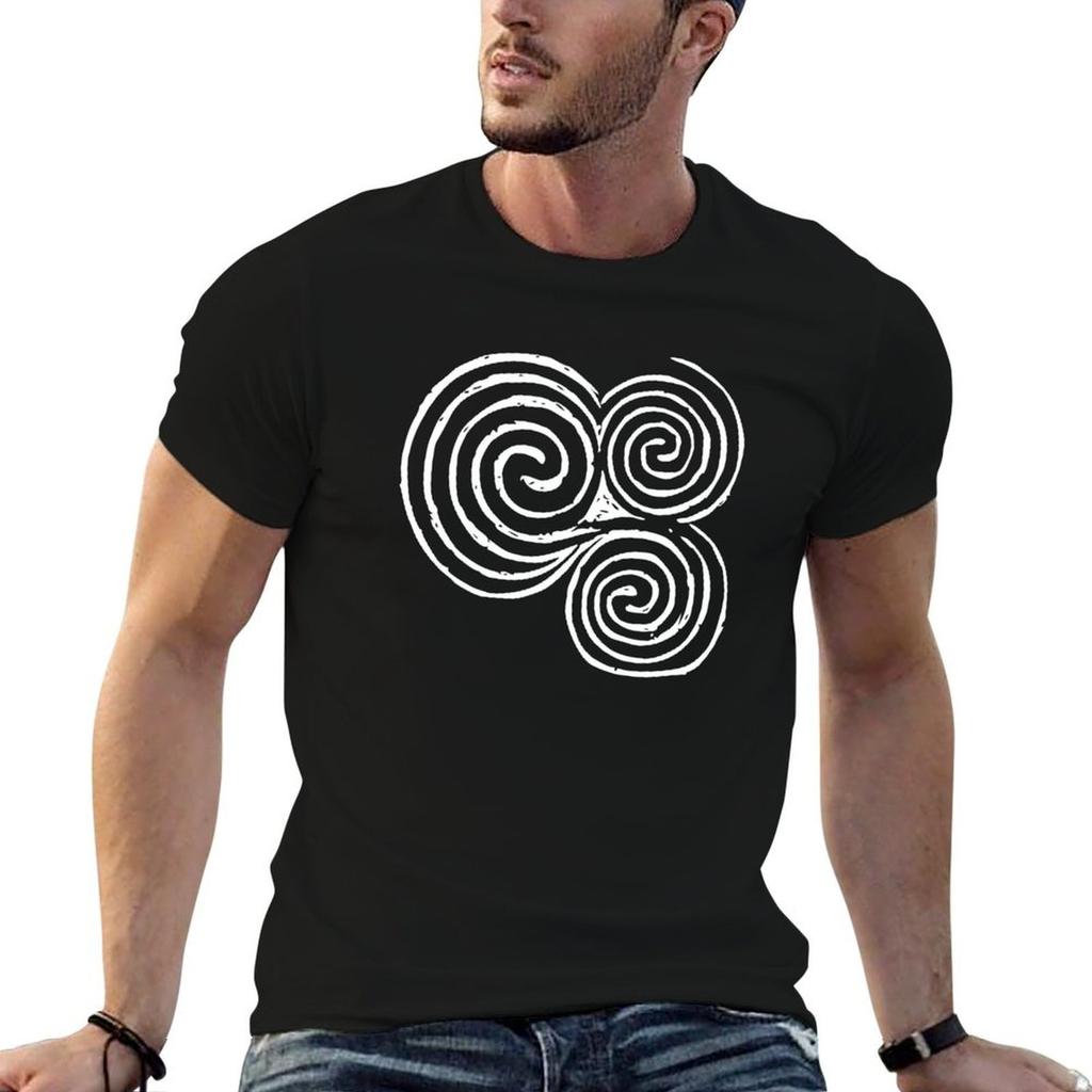 Newgrange Entrance Stone Triple Spiral | Celtic Triskelion Celtic Symbols T-Shirt Comfortable